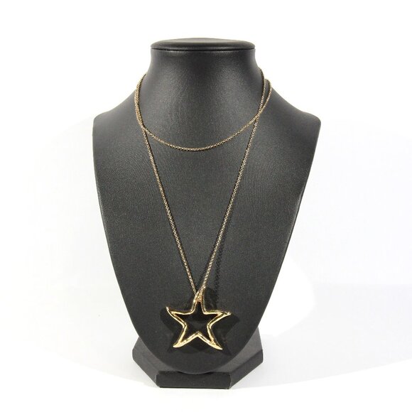 Vintage Givenchy Gold-Plated Star Pendant Necklace - Picture 3 of 8
